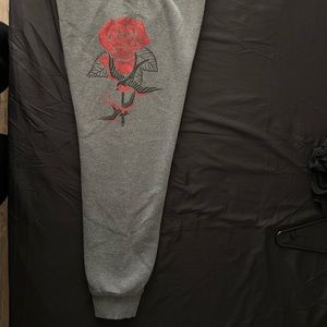 Empyre dove/ swallow print sweat joggers